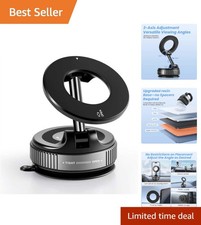Revolutionary 85 LBS Suction Phone Holder - 360  Adjustable for Seamless Driving