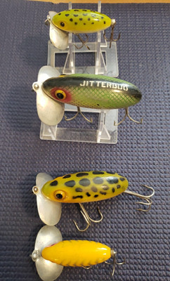 Leurre de pêche Fred Arbogast PLASTIQUE JITTERBUG REPEINT