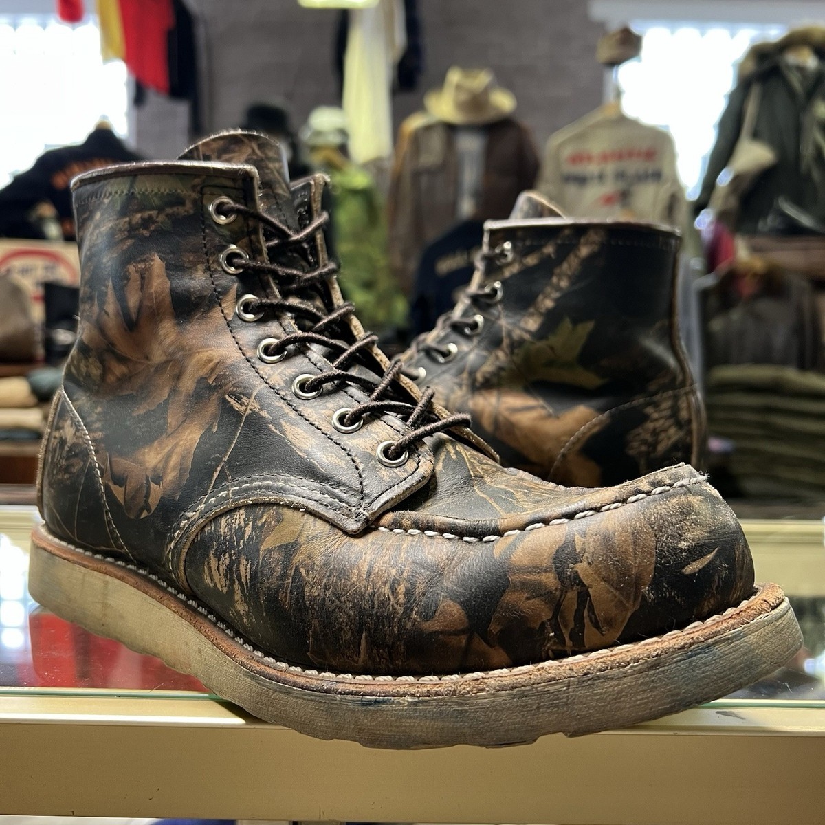 Red Wing Boots 8884 Limited Edition Mossy Oak Camouflage Classic
