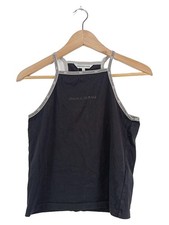 Top donna Calvin Klein Jeans taglia 36/S nero casual stampa logo