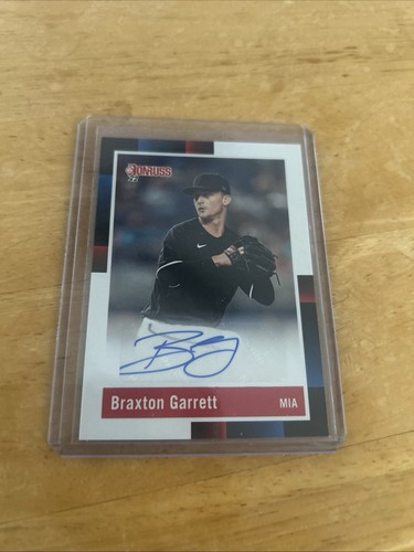 2022 Panini Donruss - Retro 1988 Signatures Braxton Garrett #R88S-BG (AU)