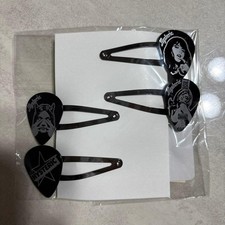 HYSTERIC GLAMOUR Hair Pin Set Guitar Pick GIRL Graphic Charm Japan Limited New