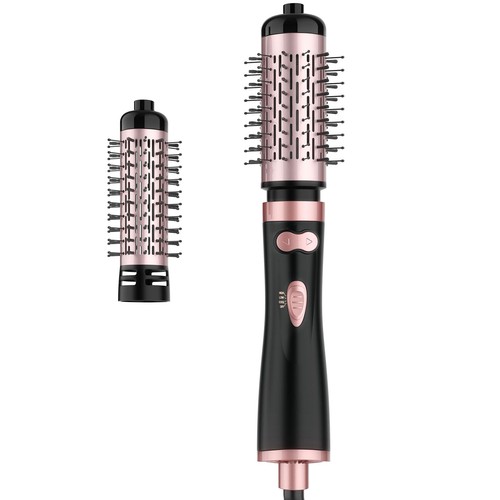 Rotating Blow Dryer Brush - Spin Hair Dryer with 2 Interchangeable Brushes (1...