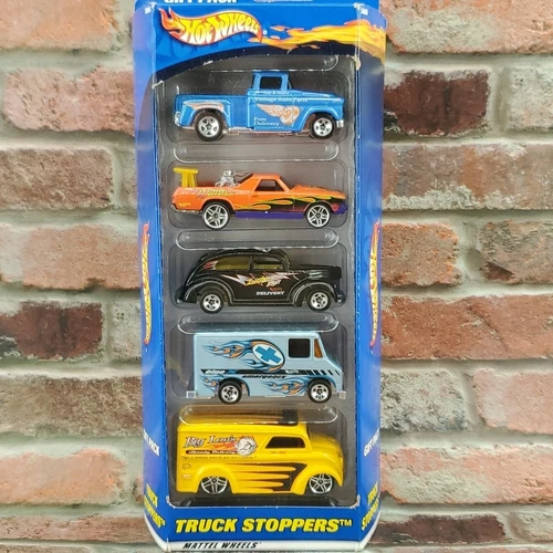 (Vintage 2000) Hot Wheels Gift Pack Truck Stoppers 5 Pack 1/64 Scale