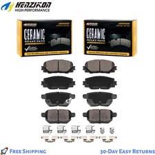Front Rear Ceramic Brake Pads For 2010- 2020 Toyota Prius 11-17 Lexus Ct200h