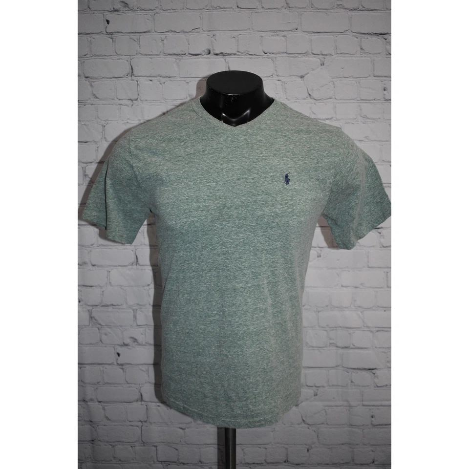 Polo Ralph Lauren T-Shirt Boys Youth Size XL Green Cotton Short Sleeve V-Neck - Image 2 of 4