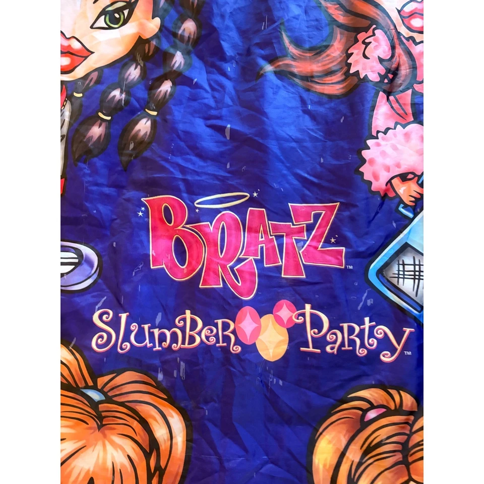 Saco de dormir Bratz fiesta de pijamas niños 2003 belleza sueño rosa azul vintage Foto 3 de 4