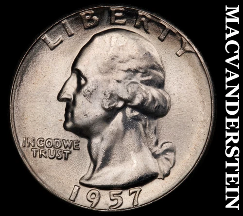 1957 Washington Quarter- Silver Choice Gem Brilliant Uncirculated Luster #i9825