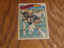 ARCHIE GRIFFIN 1977 Topps Football Rookie Card # 269 BENGALS ex-nr.mint. rookie card picture