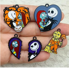 50 Pcs Halloween mix cartoon Charm necklace Pendant DIY Jewelry Making