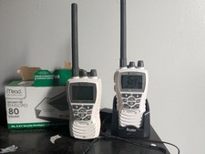 Radio galleggiante VHF marina 6 watt con NOAA Weather-Cobra Marine MR HH350 FLT (DUE)