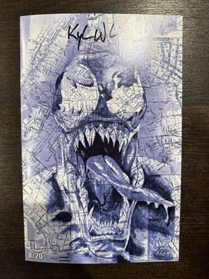 Venom ''Maps'' Collage Compendium Signed By Kyle Willis, Virgin Edition 8/20