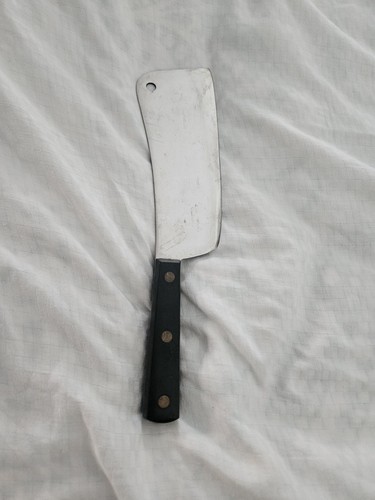 🔪 Vintage Sabatier Professional Chef’s Meat Cleaver – 7” Stainless Blade 🔪 - Picture 8 of 14