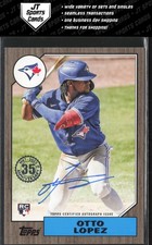 2022 Topps Update Otto Lopez 87BA-OL RC 1987 Topps Gold Auto /50 Miami Marlins