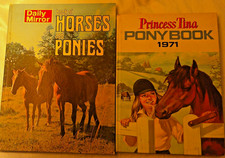 2 x 60s/70s Horses & Pony Annuals HBs Princess Tina Daily Mirror Show Jumping