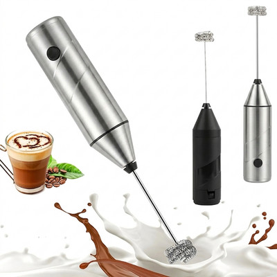 Handheld Electric Milk Frother Coffee Latte Cappuccino Mixer Egg Beater USB