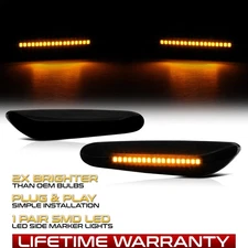 LED Side Marker Lights Signal Blinker Lamps For BMW E82 E88 E90 E92 [HOT SMOKE]