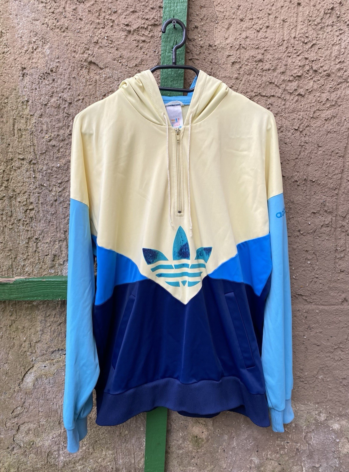 Vintage Adidas Colorado 1/4 Zip Hoodie West Germany Pullover 80s Size M Men