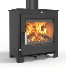 EEK A Kleiner Kaminofen K05, externe Zuluft, Holz&Kohle + dauerbrandf. – 4,6/6,2