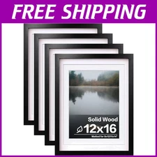 12x16 Black Frames Set for Wall Art