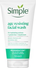 4 x SIMPLE Regeneration Age Resisting Facial Wash (150ml)  **only £6.99/unit**