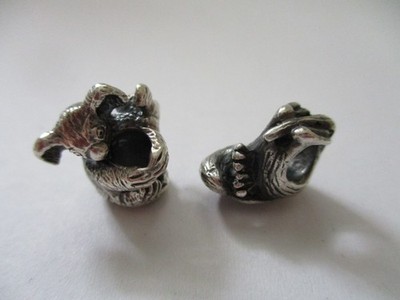 2 Trollbeads retired Koala mit Baby + Kiwi 925 S LAA Australien Neuseeland neuw.