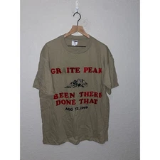Vintage Montana Mountain Shirt Granite Peak Aug 12 1999 Brown Tee VTG 90s  XL