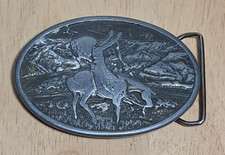 VTG 1977 Chief Joseph Brass Siskiyou Western Indian Belt Buckle