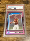 2024 Donruss - Rated Rookie Jayden Daniels #389 Optic Preview Pink Prizm PSA 10