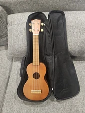 Mahalo Ukulele - 21" Soprano MK1 tbr - Clean - Restrung - Scrape To Finish + Gig