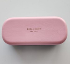 AUTHENTIC KATE SPADE EYEGLASS HARD CASE PINK GREEN w/CLOTH Hello Sunshine