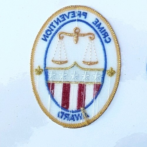 💥🔥Vintage Crime Prevention Award BSA Boy Scout Original Collectible Patch - Picture 2 of 2