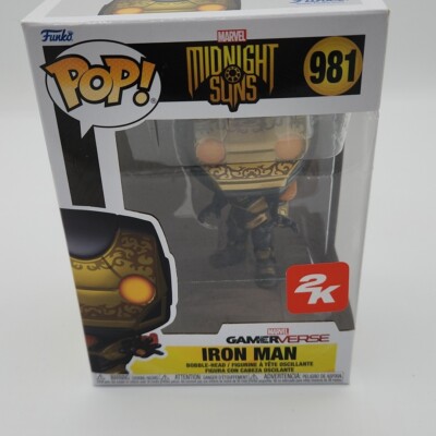 MINT NEW Funko Pop Midnight Suns IRON MAN 981 Bobble Head Figure W/Protector 42A