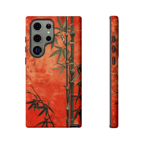 Bamboo Shoots Red - Phone Ink Case for iPhone, Galaxy, Pixel - Picture 246 of 281