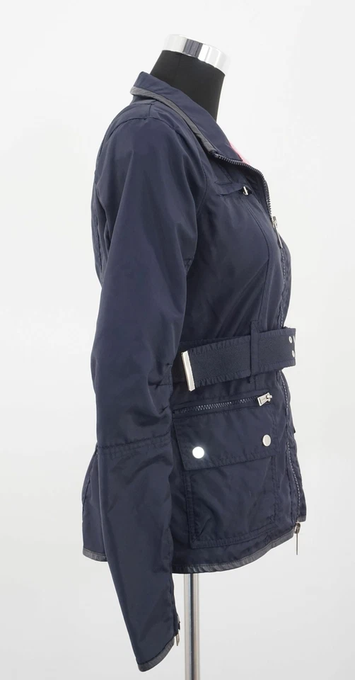 Silvian Heach Damen Jacke L blau dunkelblau Gürtel A072 - Bild 4 von 4