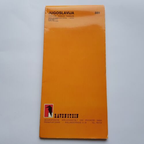 Ravenstein Yugoslavia Road Map 1971 Motor Motoring Travel vintage tourism - Picture 3 of 13
