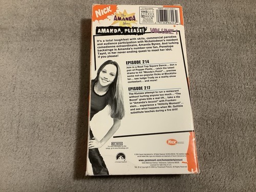 The Amanda Show Volume 1 Amanda Please VHS 2004 Nickelodeon Amanda Bynes Comedy - Picture 2 of 6