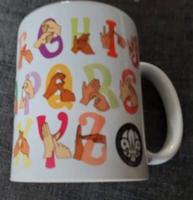 XPRES Sublimation on White ceramic mug with BSL Finger Spell. free personalisation10oz