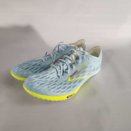 Brooks ELMN8 7 Track Shoes Size 13 Blue Glow/Nightlife/Red Lightweight - Picture 2 of 13