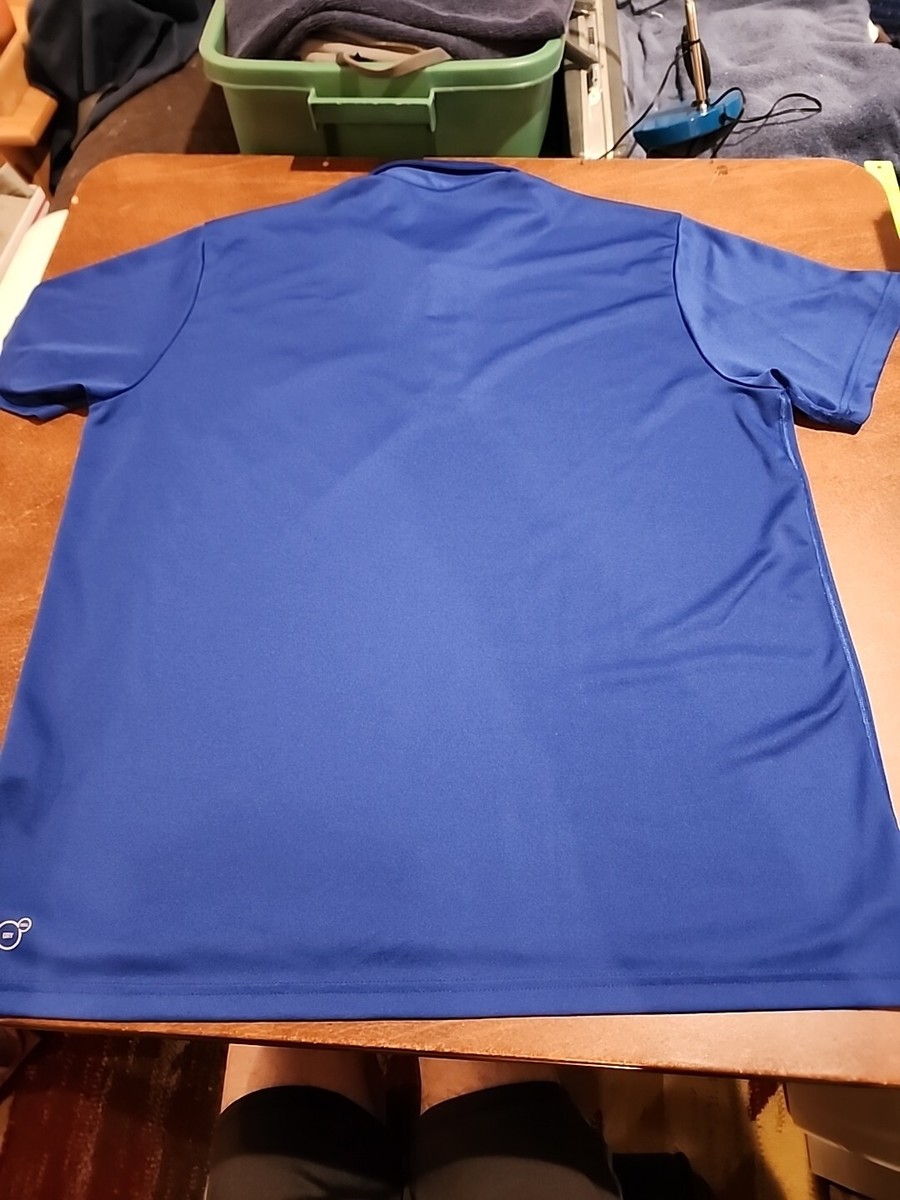 Puma Dry Cell Men's XL S/S Blue/Black Yellow Puma Graphic Polo