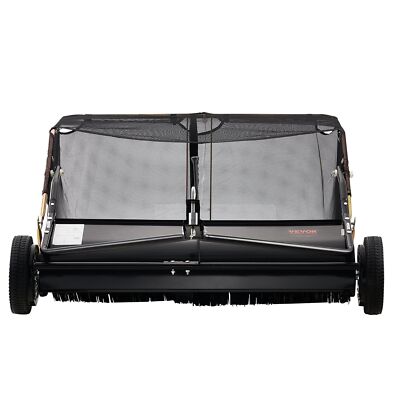 42 In Lawn Sweeper Tow Behind, 12cu.ft. Large Pull Behind Leaf & Grass Collector