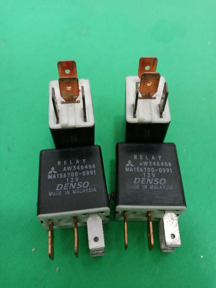 LOT OF 4 Denso MITSUBISHI Relay AW346466, MA156700-0991 12V LOT OF 4 Denso MITSUBISHI Relay AW346466, MA156700-0991 12V