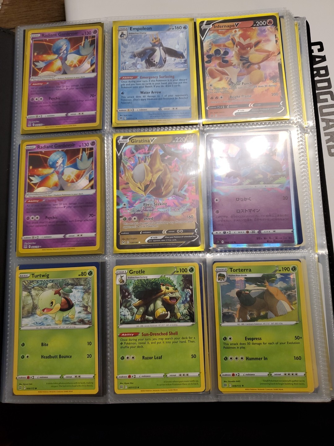 Pokemon Lost Origin Card Binder, Sold With All The Cards And Card Sleeves