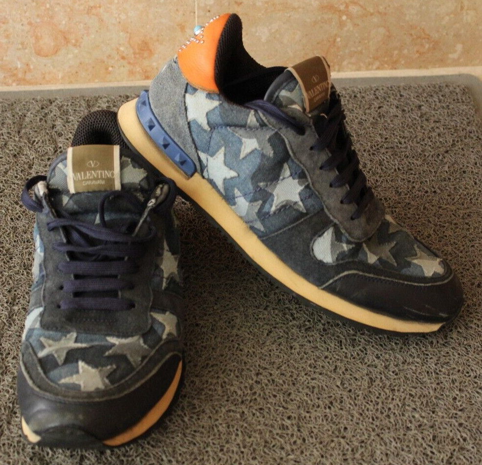 Valentino Multicolor Valentino Star Trainers Camouflage Rockrunner