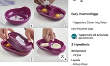 Tupperware Microwave Breakfast Maker Set-NEW- SHIPPING INCLUDED