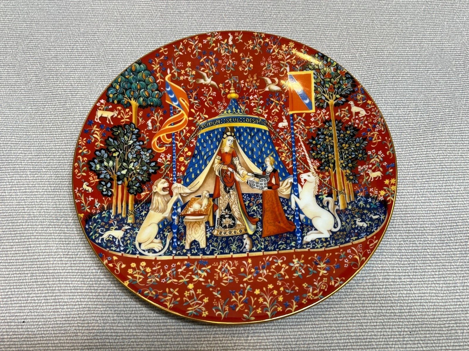 Vintage 1977 La Dame a la Licorne Haviland Limoges France Plate No 1 eBay