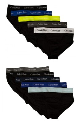 SG Herren Slip CK CALVIN KLEIN Unterhose 5er Pack Baumwolle Stretch ela