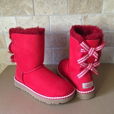 ugg red ribbon