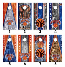 New York Knicks Cornhole Wrap Skin Decal Vinyl Sticker MANY DESIGNS SK109
