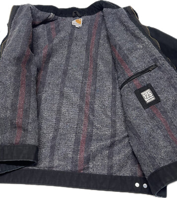 Carhartt J001 BLK Detroit Jacket Mens 2XL 125th Anniversary Made
